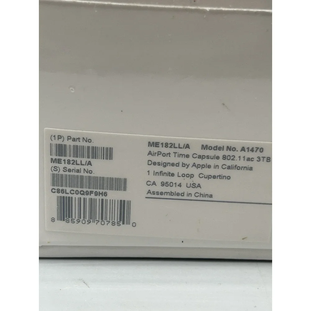 Apple AirPort Time Capsule 3TB A1470 ME182LL/A - Sealed